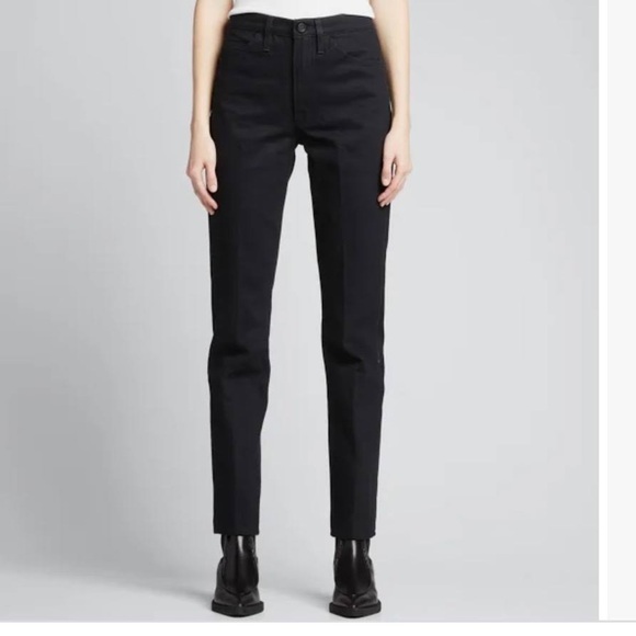 Frame Black Le Italien High Waist Straight Leg Jeans 28 - Picture 1 of 13